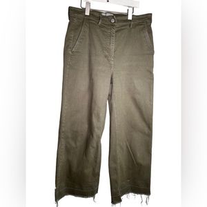 Everlane Olive Green Wide-Leg Pants